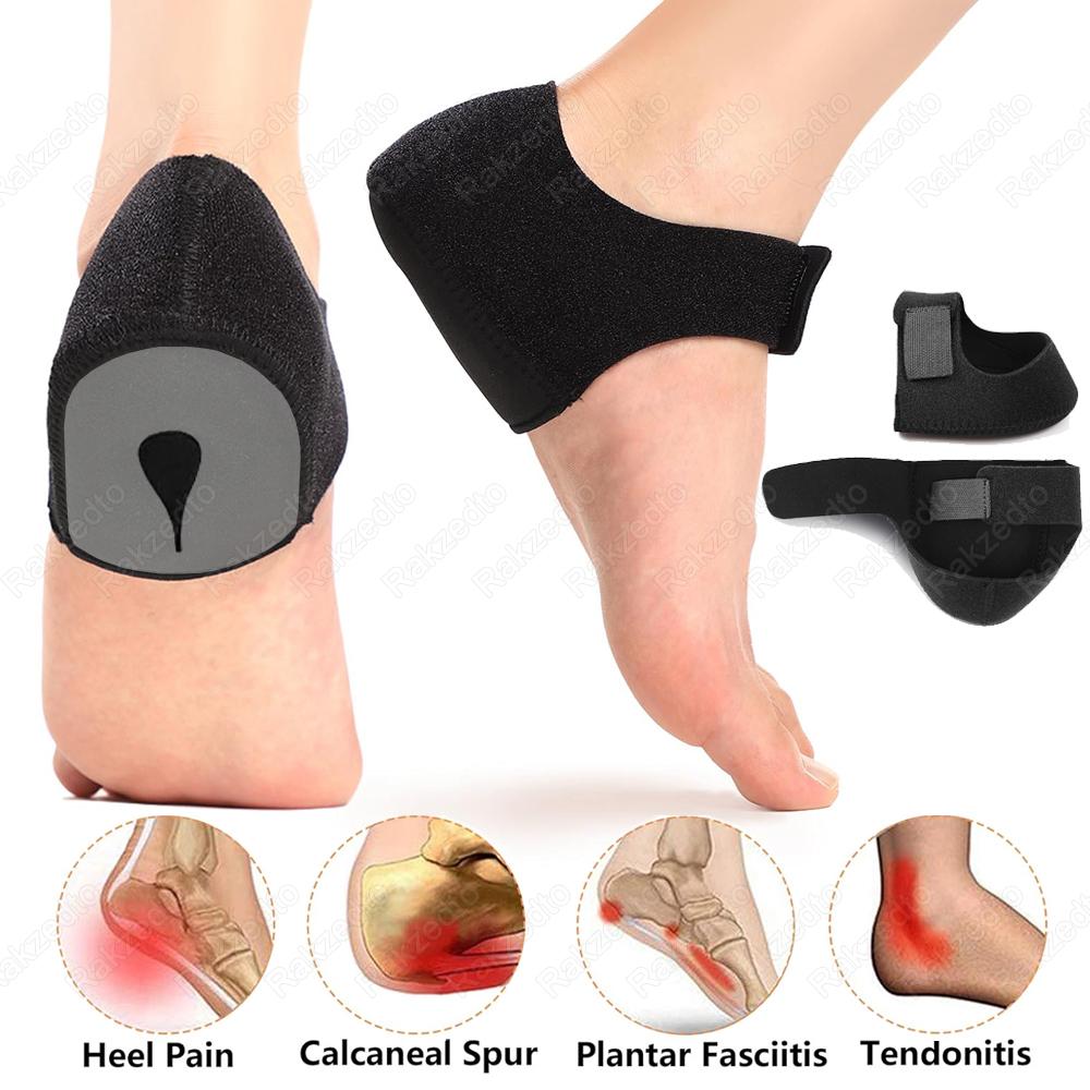 Durable And Safe Plantar Fasciitis Heel Spur Foot Support With U-Shaped Silicone Gel Heel Cups For Heel Pain Relief Insoles For Man Woman Walking