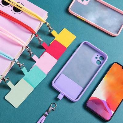 Soft Phone Lanyard Strap Patch For All Phone Cases Solid Color Household External Hanging Neck Freeing Hands And Preventing Loss