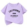 California Fashion TShirt Printed T Shirt Girls Summer Clothes Short Sleeve Tops TShirts Cute Girls Clothing