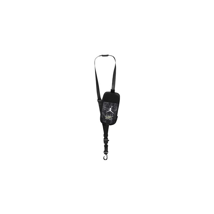 Jordan Logo Lanyard Zipper Pocket Nylon Phone Bag Regular Couple Style Unisex bags Black J1004298-091 Black