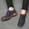 Men's Shoes Spring and Autumn Trendy Shoes 2025 New Korean Version Versatile Breathable British Youth Trend Lace-up Casual Leather Shoes Men