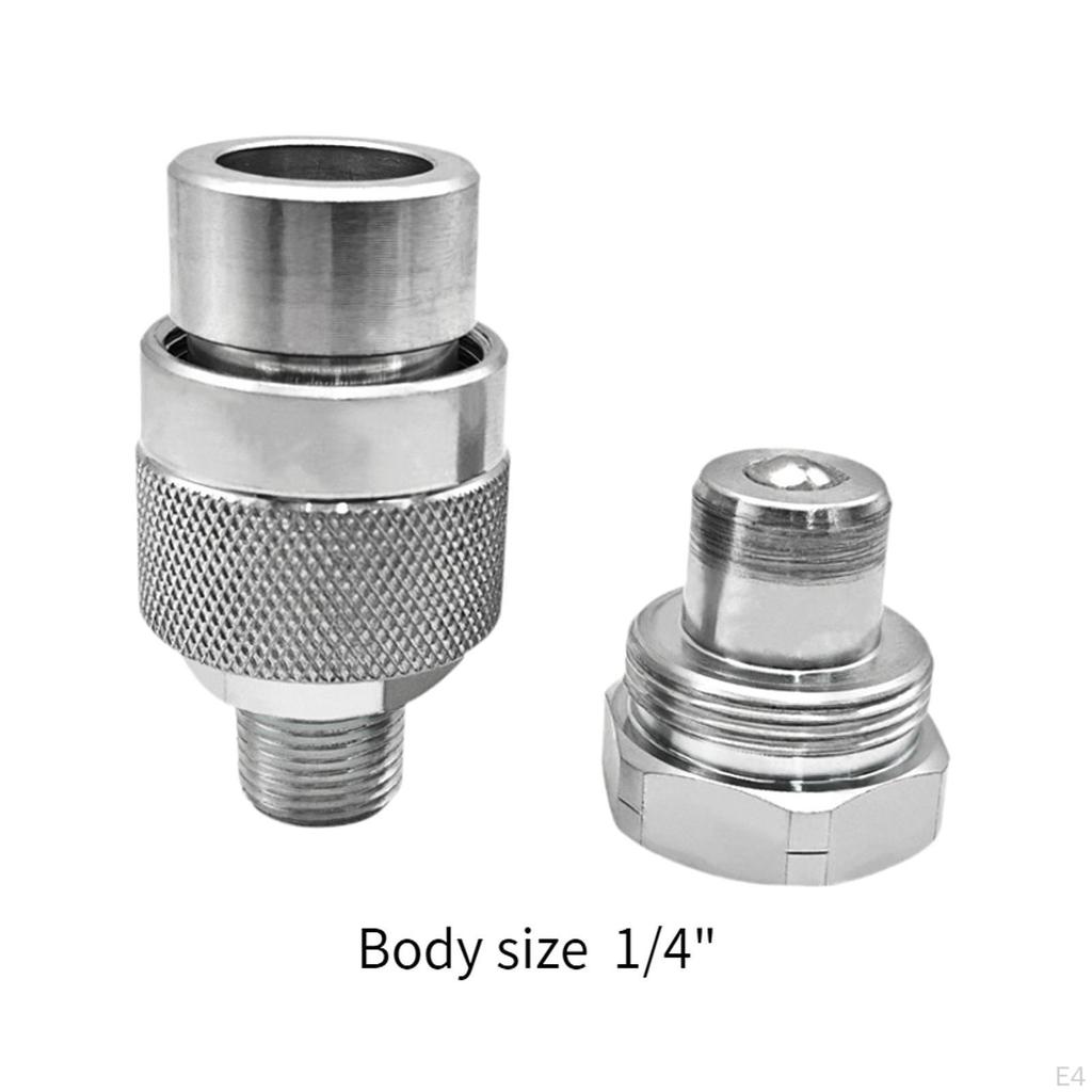 Hydraulic Coupling Connector Set for Quick Connect And Disconnect