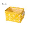 Nursery Toy Bin Cotton And Linen Storage with Handles, Foldable Waterproof Desktop Bins Organizer, Space Saving Basket for Makeup Book Baby