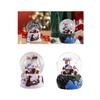 Christmas Music Box Rotating Toy Xmas Musical Box for Tabletop Party Home