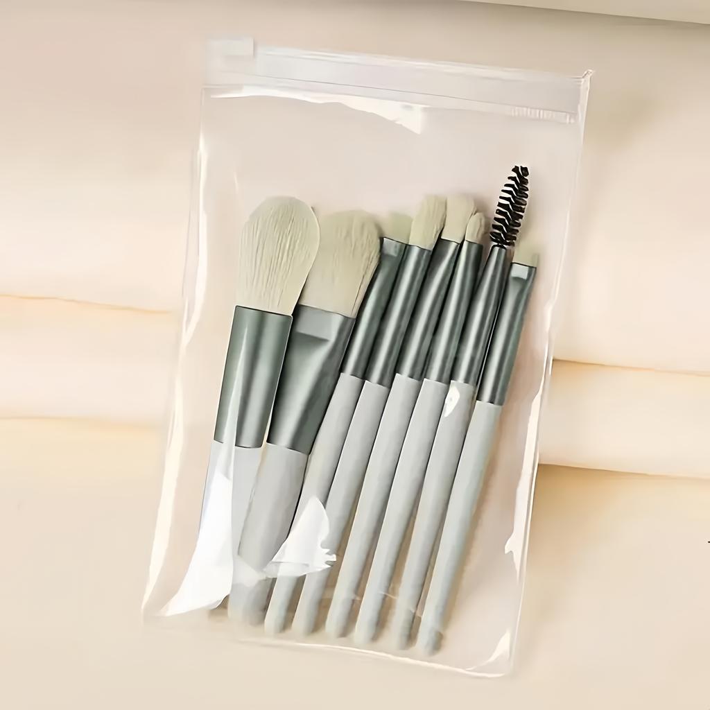 13pcs/8pcs Makeup Brushes with soft synthetic bristles For Makeup, including rouge brush, foundation make-up brush, eye shadow brush and lip brush