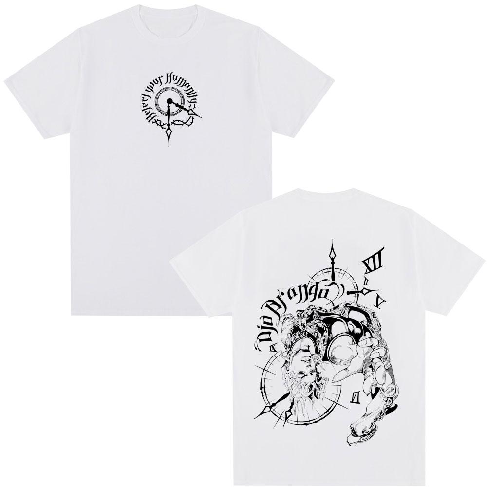Anime JoJo Bizarre Adventure Tshirt Drop Dio Over Heaven Manga Tshirts Men Women 100 Cotton Casual Comfort Oversized T Shirt