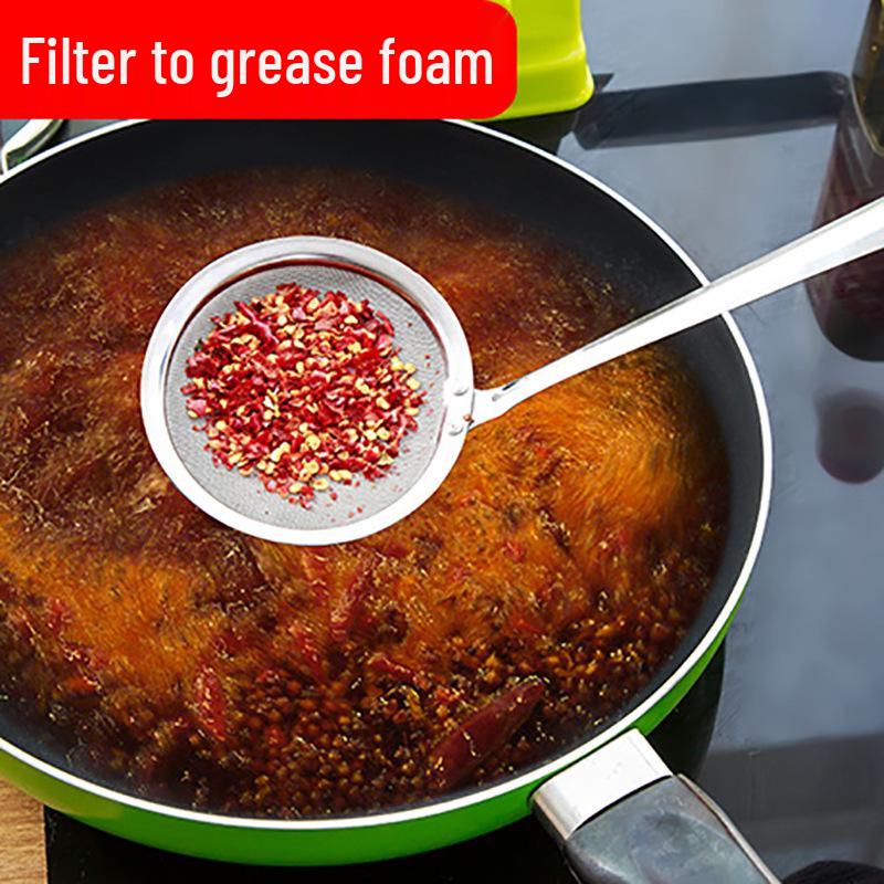 Stainless Steel Oil Separator & Fine Mesh Skimming Spoon