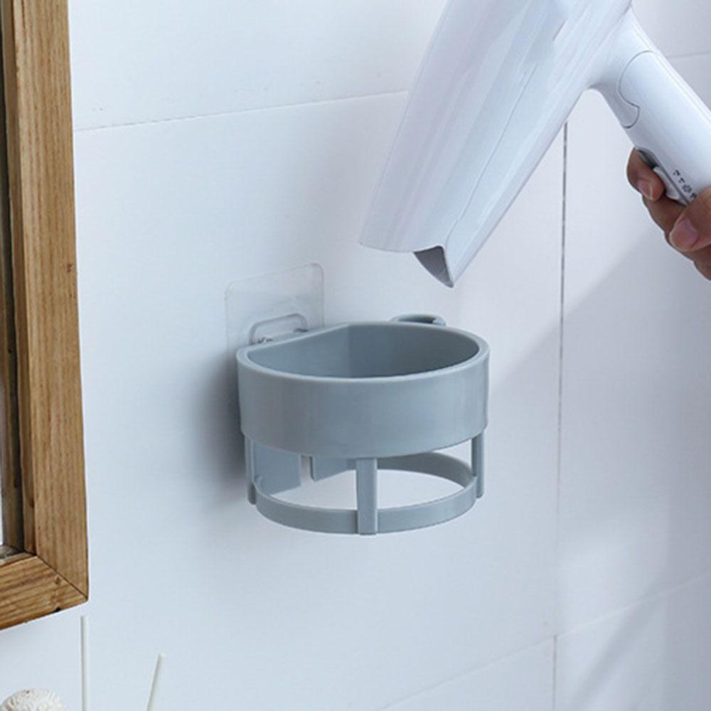 Wall Hanging Hair Dryer Storage Shelf Perforation-Free Hairdryer Holder  High Quality