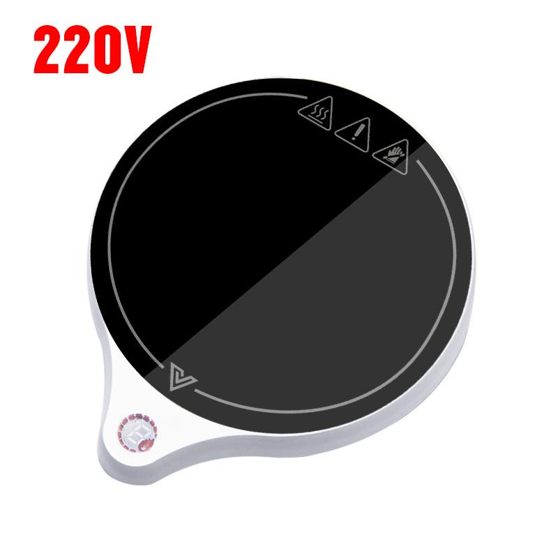 

110V/220V Cup Heater Mug Warmer 100°C Hot Tea Makers Warmer Coaster 5 Gear Temperature Cup Heaters Coffee Milk Tea Heating Pad US