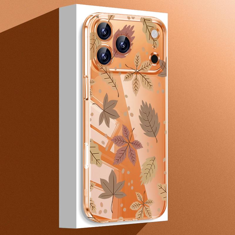 

Flowers Floral Pattern Transparent Phone Case For iPhone 17 16 15 14 13 Pro Max 17 Pro 11 Clear Crystal Shockproof Hard PC Cover iPhone17
