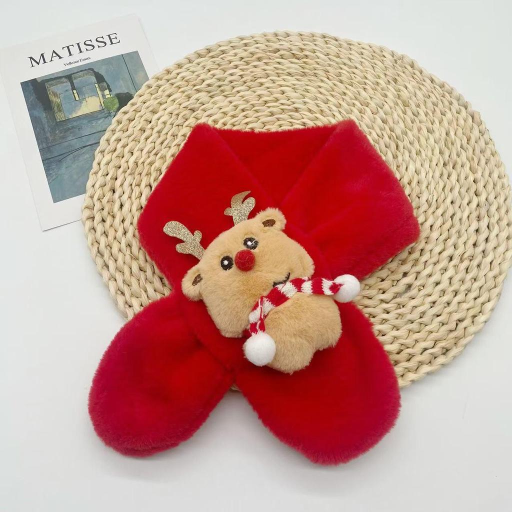 Warmer roter Kinder-Cartoon-Hirschschal - Feiertag Koreanischer Stil für Jungen und Mädchen