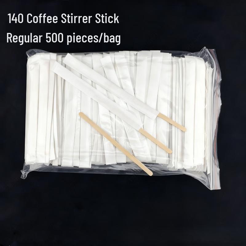 Diruien Individually Wrapped Wooden Coffee Stirrers 9cm
