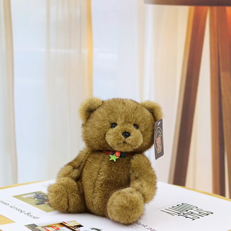 Creative Tilted Head Bear Doll Plush Toy 8-inch Grab Machine Doll Children's Birthday Gift Hug Bear