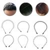 Fashion Wave Hairband for Men Women Korean Hair Hoops Unisex Wavy Hair Head Hoop Band Invisible Hair Clip Hair Accessories 1PCS