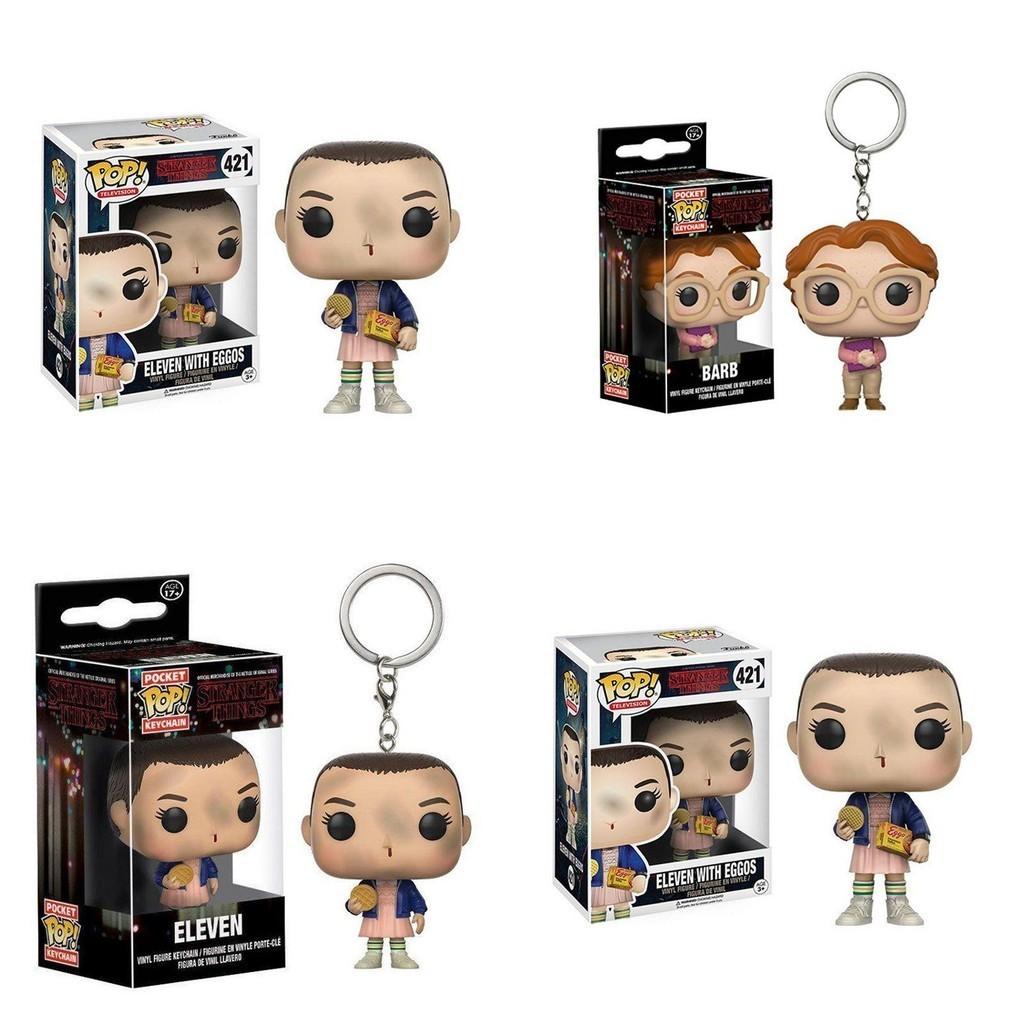 Samlarobjekt Stranger Things Eleven Nyckelringsfigur Med Resinmaterial