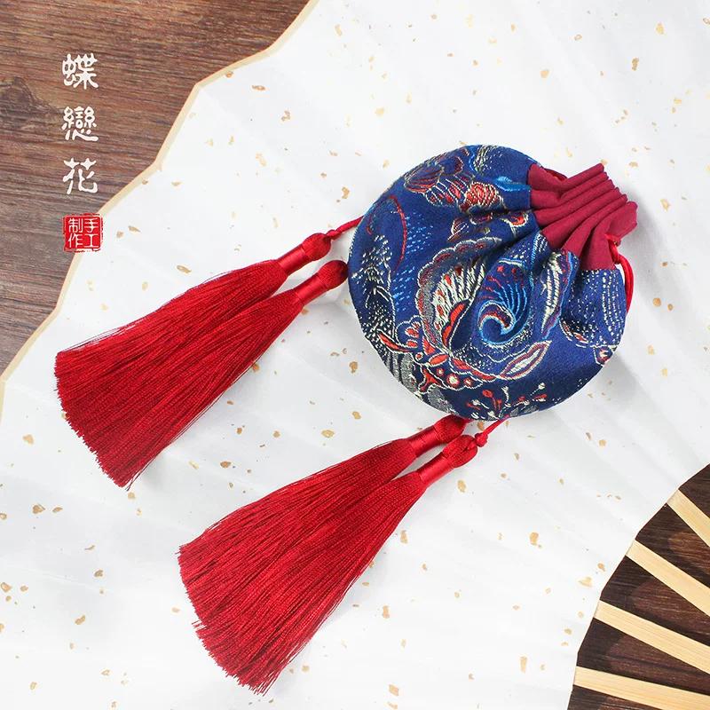 Dragon Boat Festival Sachet Perfume Bag Bag Small Pendant Embroidered Purse Finished Product Carry-on Creative Archaistic Tassel Silk Bag Cloth Bag