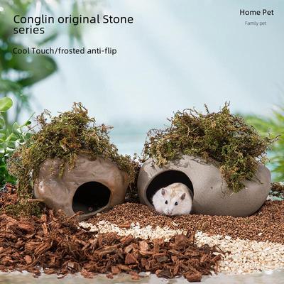 Naturalny Ceramiczny Tunel Kryjówka dla Chomika - Gniazdo z Grubej Ceramiki dla Chomików Karłowatych i Syryjskich