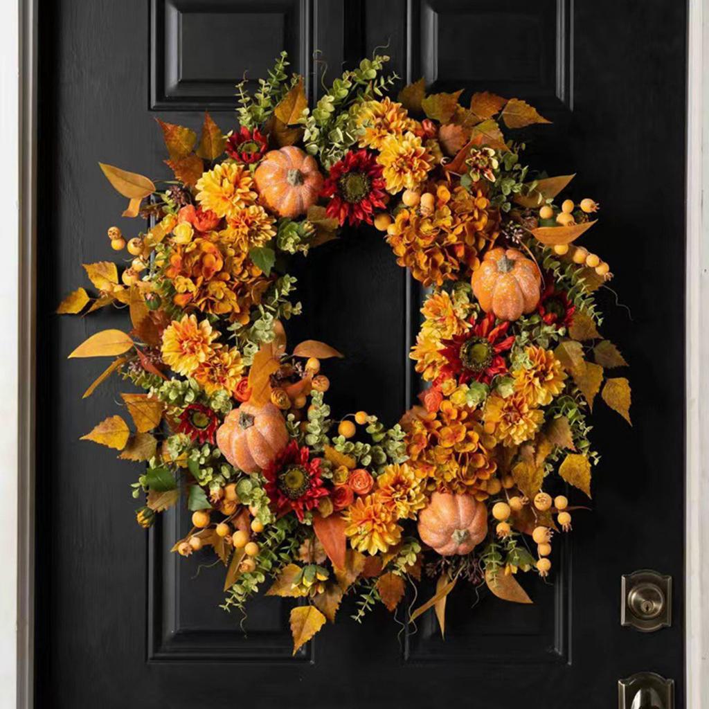 Simulated Flower Wreath Home Door Decoration Flower Wreath Festival Door Decor For Home Party