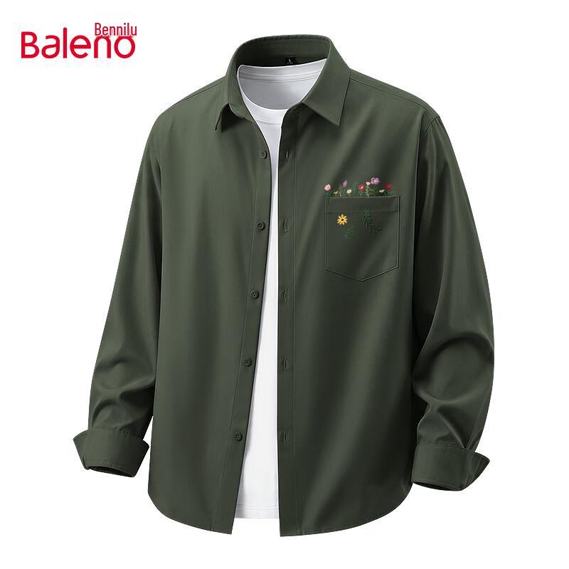 Baleno Men's Soft Casual Long-Sleeve Shirt