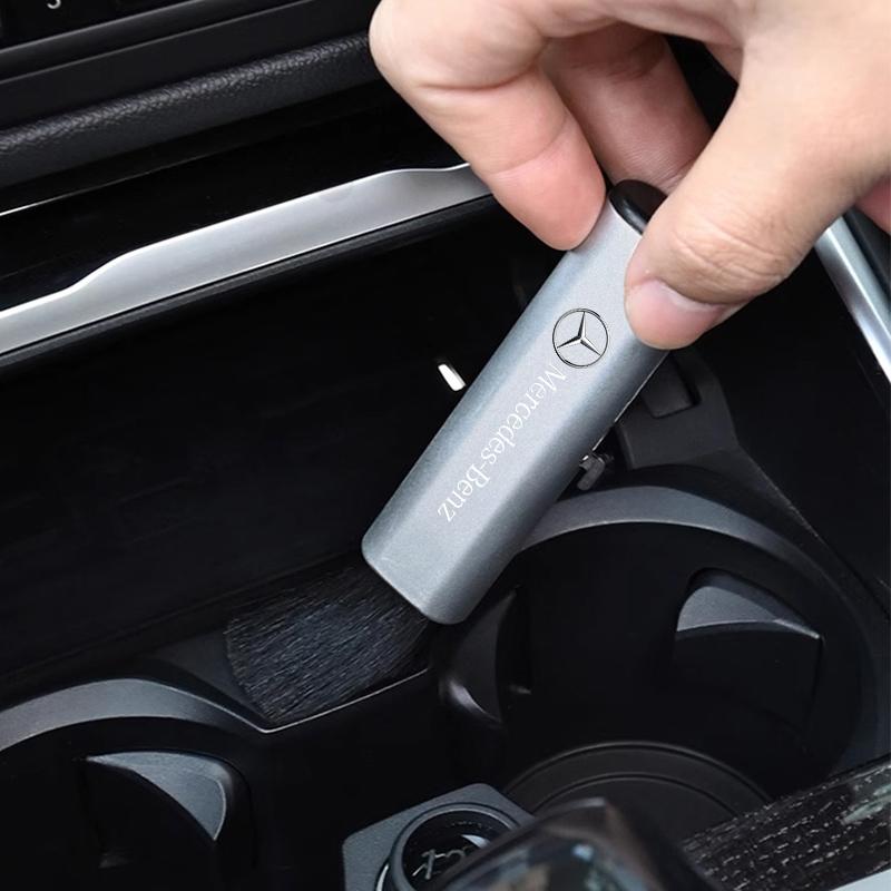 WLX4 Car Fibre Soft Detailing Brush Dashboard Air Outlet Dust Sweeping Brush Auto Cleaning Tools For Mercedes Benz AMG W203 W205 W20