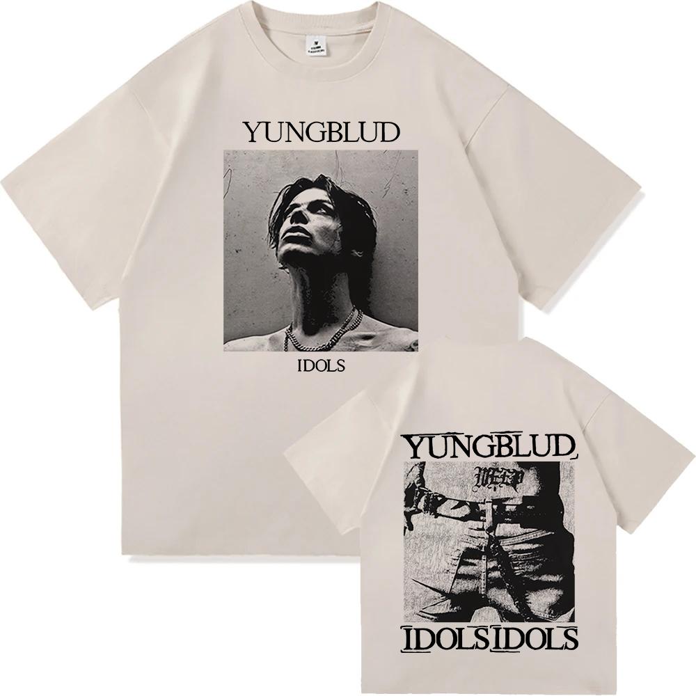 YUNGBLUD IDOLS The World Tour 2025 Tshirt Cotton Short Sleeve Male Tshirts Casual Fashion Men Women T Shirt Unisex Streetwear