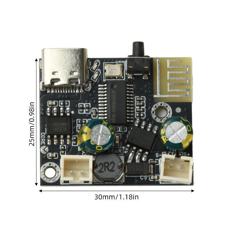 Mono Audio Amplifier Module Bluetooth 5.4 5V USB Powered 6.2W Class D Amp Board for Small Sound System Build