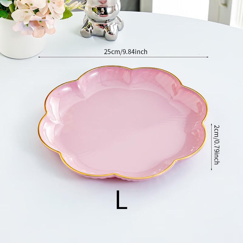 Pink Floral Multi-purpose Dining Plate