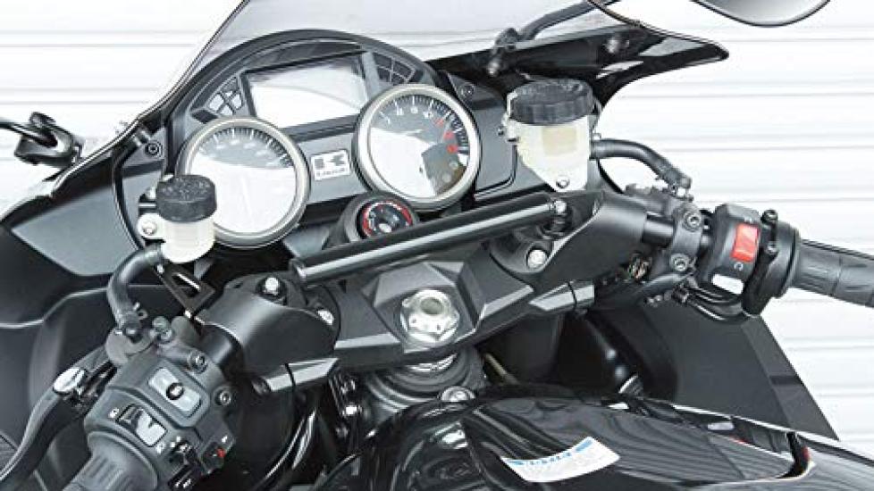 Kijima Bike Parts Stay Handle Mount Bar Steel Black ZX-14R 22.2mm 204-072