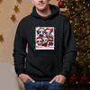 Autumn Winter Fashionable Comfortable Warm Christmas Horror Movie Print Hoodie Kangaroo Pocket Drawstring Hoodie Versatile Commuter Hoodie