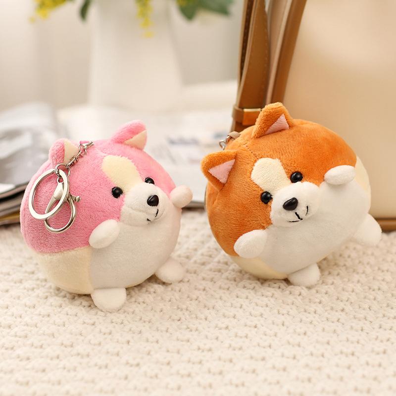 Niedlich Niedlich Welpe Hund Shiba Inu Kleiner Anhänger Plüschtier Corgi Puppe Mädchen Tasche Schlüsselanhänger Stoffpuppe
