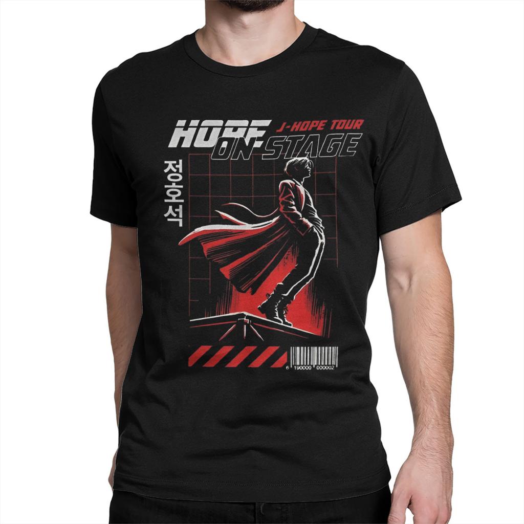 Hope on the Stage Tour T Shirts for Men Women Cotton Vintage T-Shirts Crew Neck Tee Shirt Short Sleeve Clothing 4XL 5XL