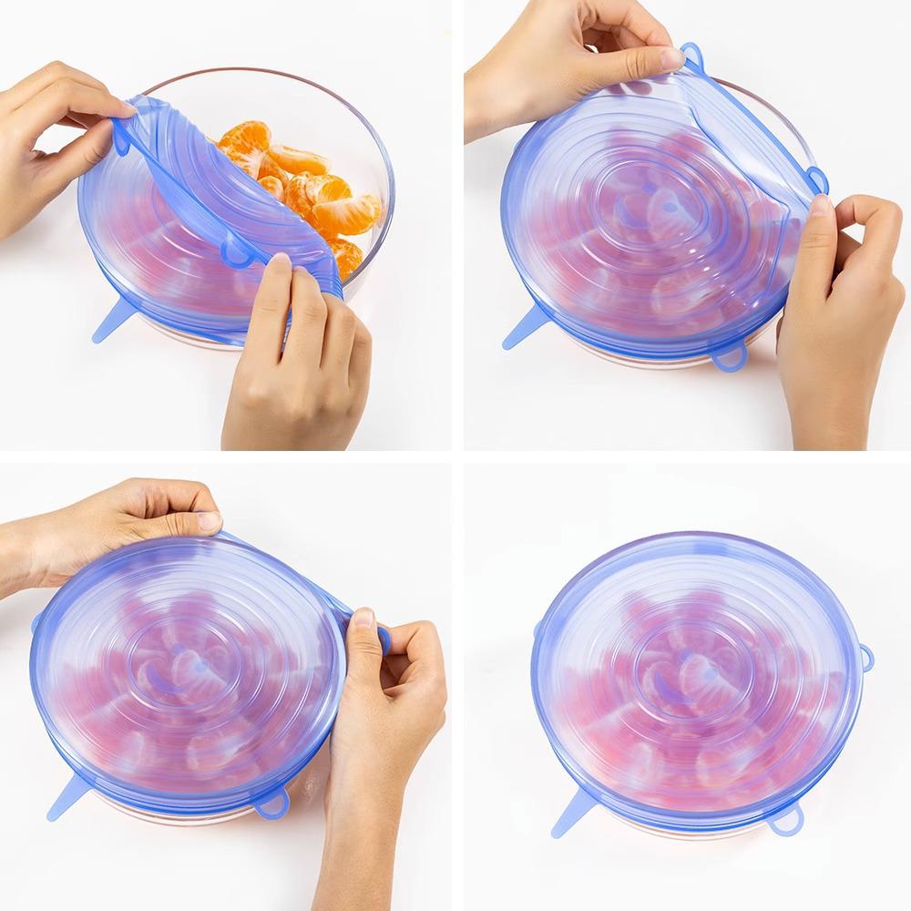 Reusable Silicone Fresh-Keeping Lid for Bowls and Produce
