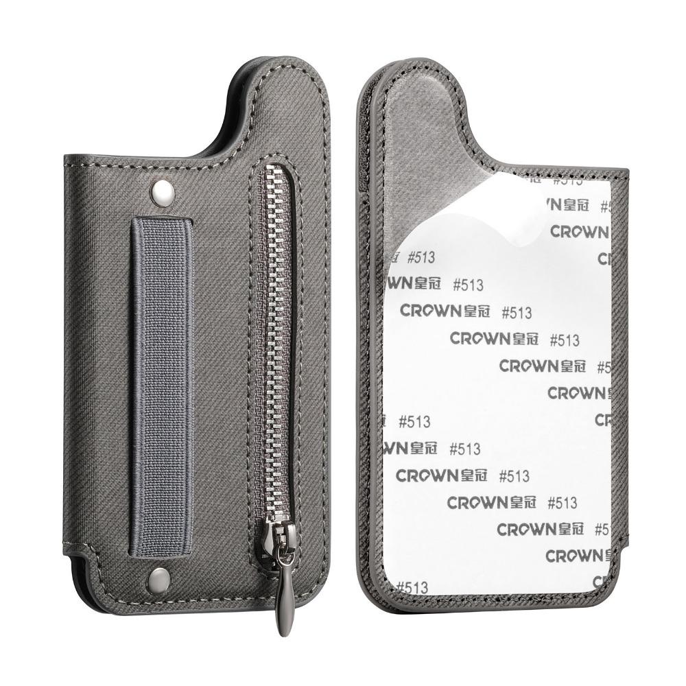 PU Leather Phone Card Bag RFID Blocking with Wrist Strap Phone Wallets Self-adhesive Phone Card Slot Holder Phone Accessories