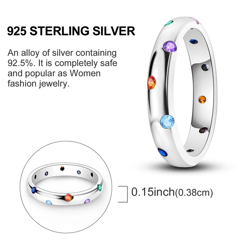 Original Design 925 Silver Blue Zircon For Ring Fit Women Wedding Wedding Wedding Engagement Silver Gift