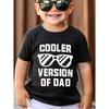 European Sizes Children Boys' Cotton T-shirt Cooler Version of Day with Letter Pattern Printed for Comfortable and Casual Round Neck Short Sleeves