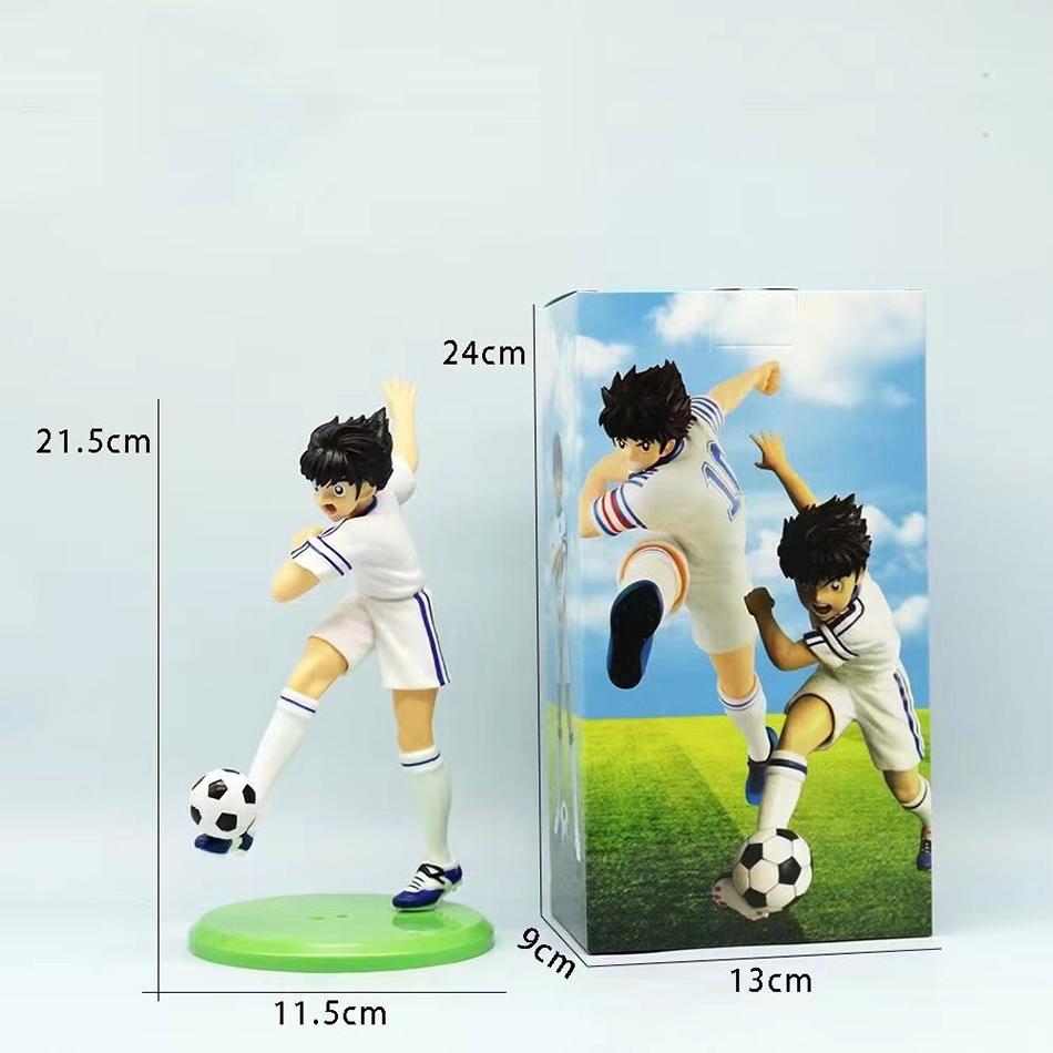 21cm Captain Tsubasa Anime Figure Ozora Action Figures Hyuuga Kojirou Wakabayashi Genzou Collection Model Toys NEW Poseable Articulated Scale Detailed