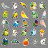50 Pictures of Parrot Doodle Personality Cartoon Animal Children's Goo Card DIY Skateboard Suitcase Stickers Waterproof