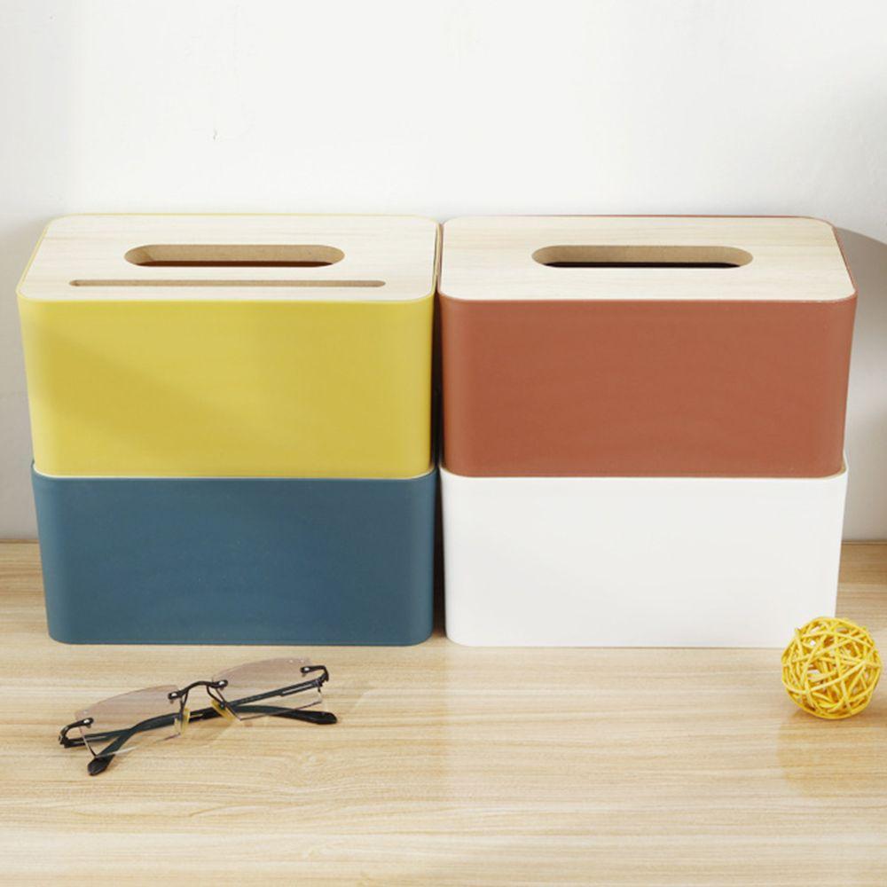 Desktop Bathroom Accessories Paper Storage Case Table Decoration Tissue Holder Tissue Boxes