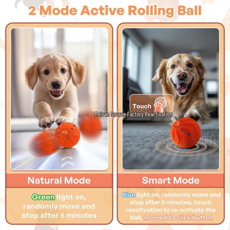 Cross-Border E-TPU Dog Toy Ball with Random Bouncing & Rotating Functions