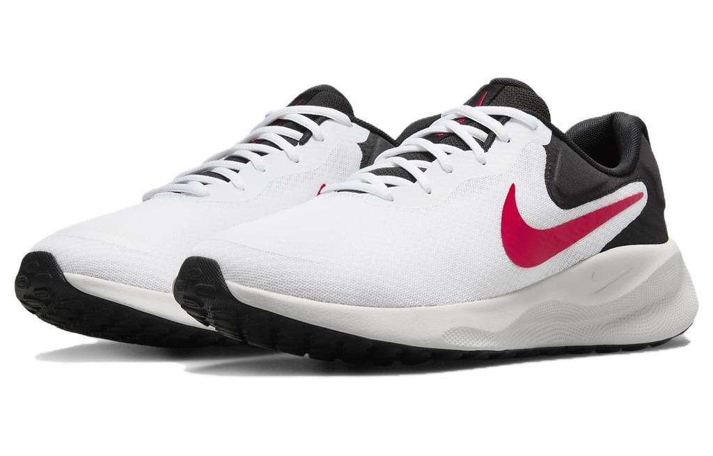 Nike Revolution 7 White Black Photon Dust Fire Red FB2207-102