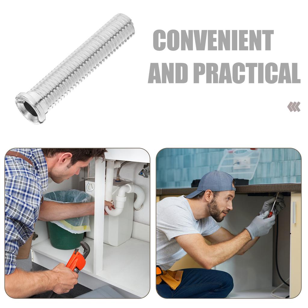 60Mm Stainless Steel Extended For Drain Strainer Plug Wash Basin Large Capacity Durable Accessories Screws Kitchen Basket