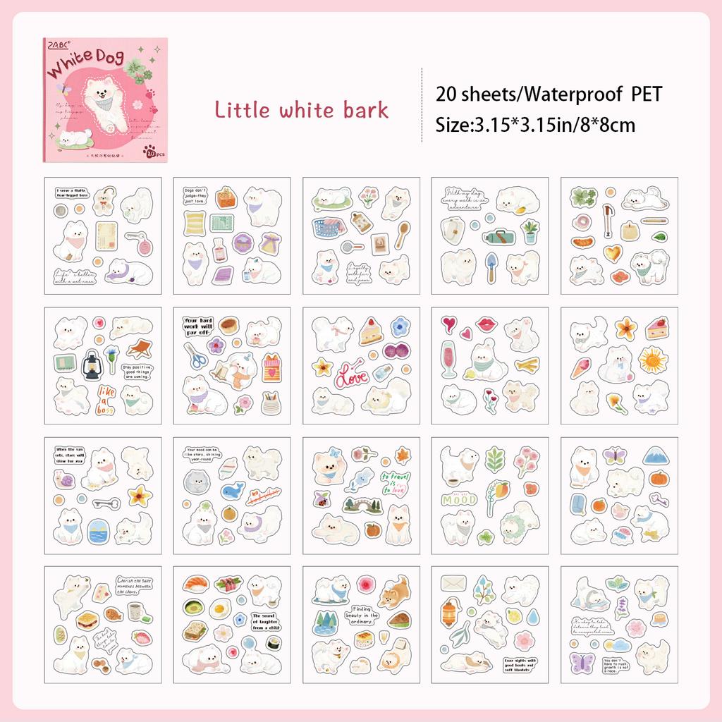 Self Healing Stickers, Pet Hand Account Stickers, Book Cutting Film, Cute Sticker Book
