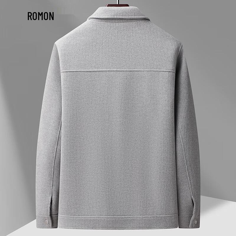 Romon Men's Business Casual Thick Lapel Jacket