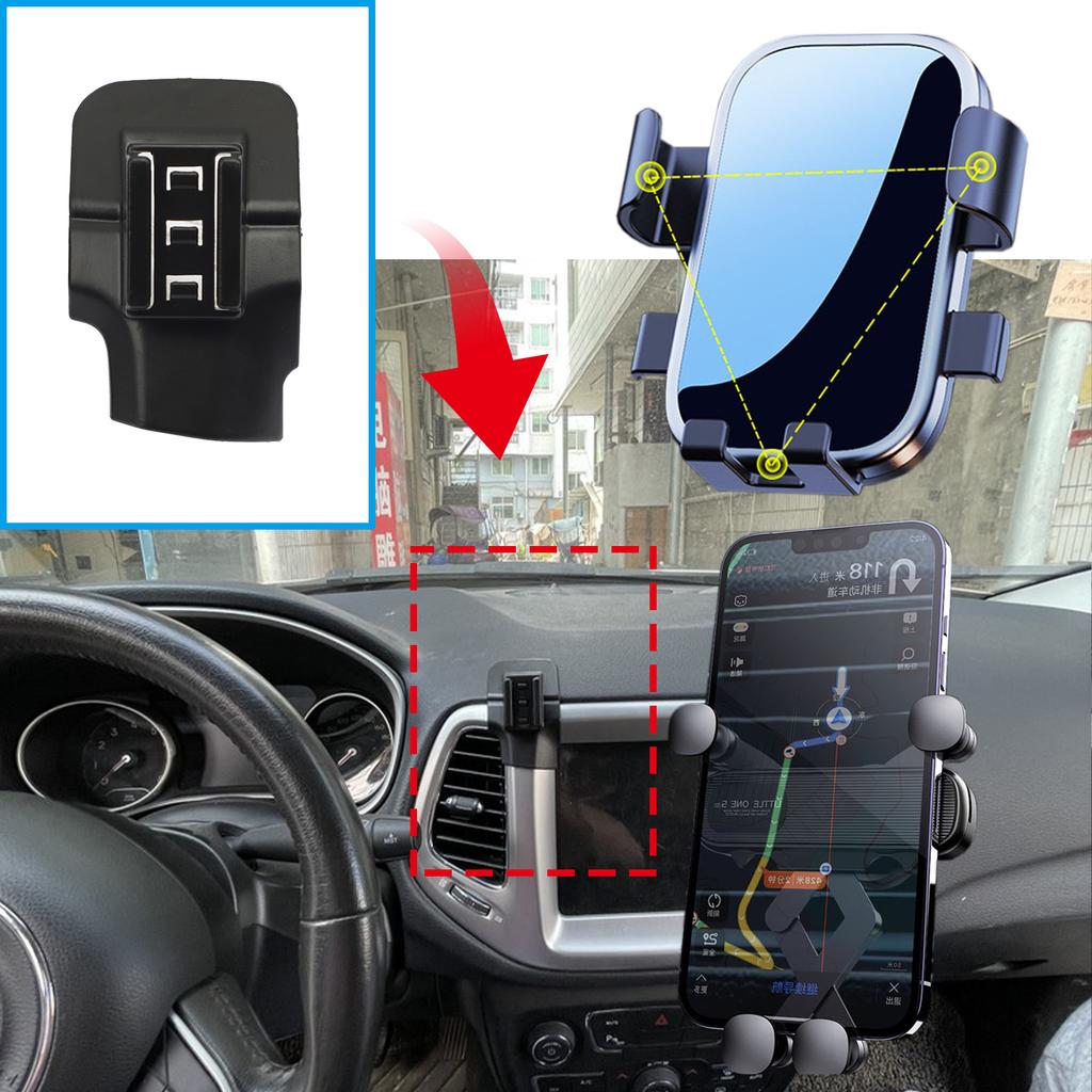 Držiak na mobilný telefón do auta pre Jeep Compass 2017~2020, GPS držiak, navigačný stojan, autopríslušenstvo