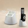 Dual Compartment Remote Control Holder,Desktop Tv Remote Organizer Storage Box For Living Room,Office & Desk