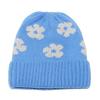 2025 winter new wool hats for men and women, cold-proof and warm cold hats, piled thickened pullover hats, flower knitted hats for women