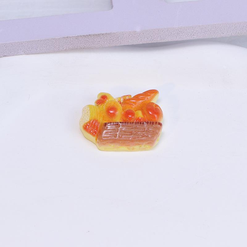 Miniature Food Toys: Resin Bread & Donut Fridge Magnets and Hair Clips