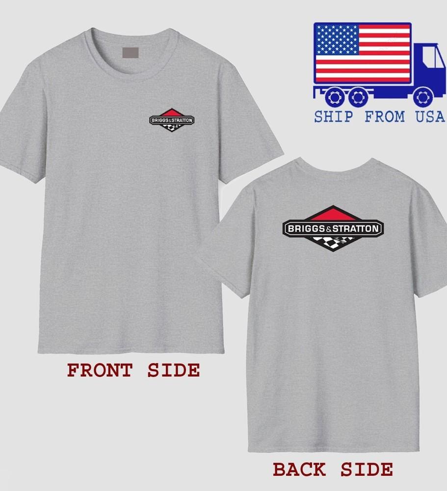 Briggs amp; Stratton Men#039;s Grey Size S5XL Unisex T-Shirt M