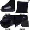 Elastic boots women's 2025 autumn and winter new Korean version versatile outer wear non-slip medium heel thick heel fashion thin boots