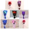 Bouquet di Rose Artificiali a 7 Teste Fiori di Sapone Artigianali Decorazione Petali Regali per San Valentino Anniversario Compleanno Donne Madre Moglie Fidanzata